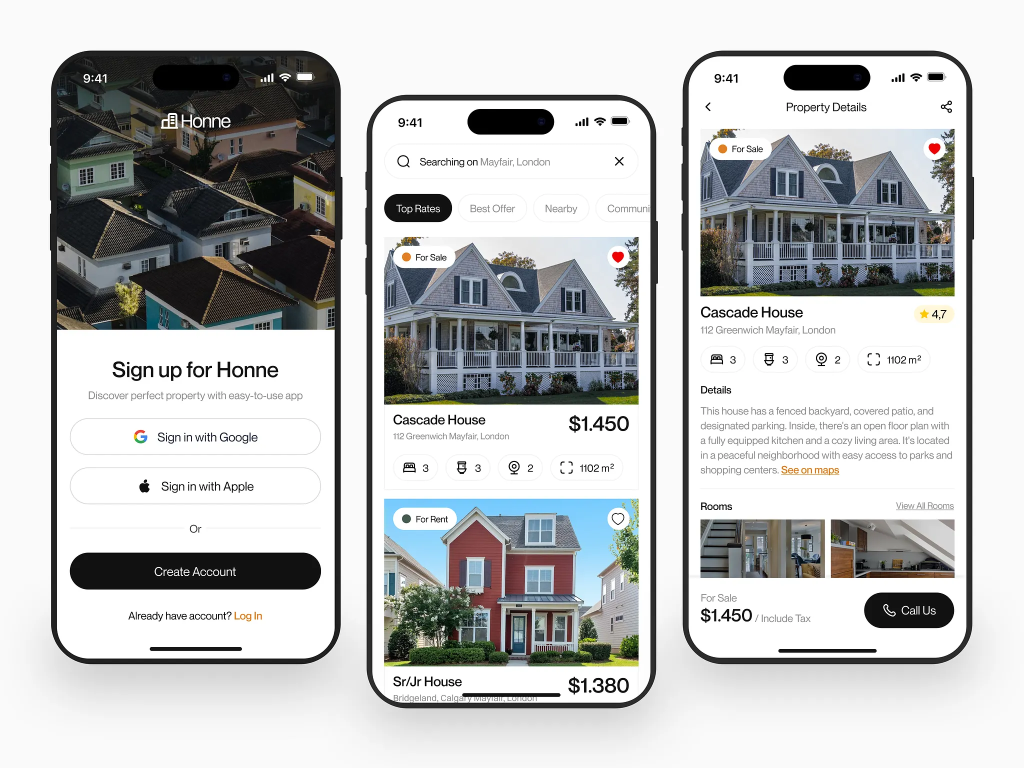 Illustrative rental marketplace booking interface reference