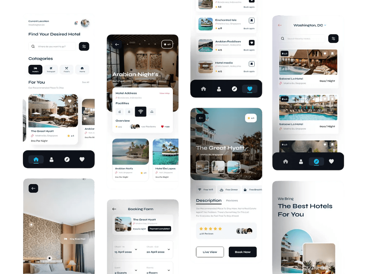 Illustrative marketplace discovery and matching interface reference