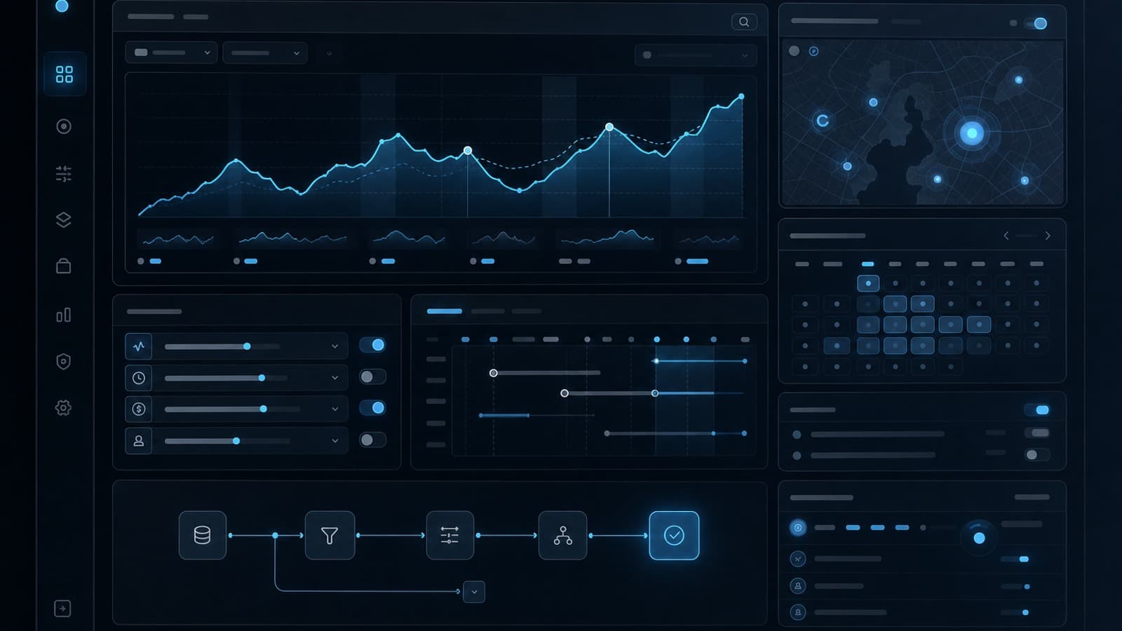 Dynamic pricing engine dashboard concept