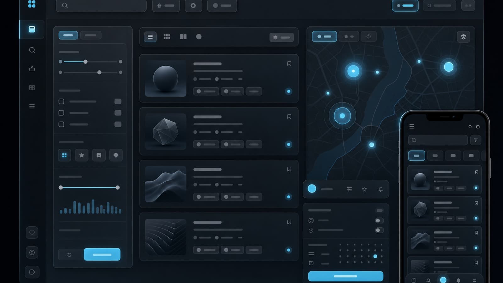 Representative directory search dashboard visual
