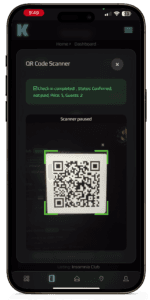 QR scanner phone interface